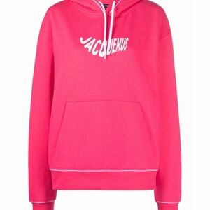 Jacquemus Fuchsia Hoodie with White Accents